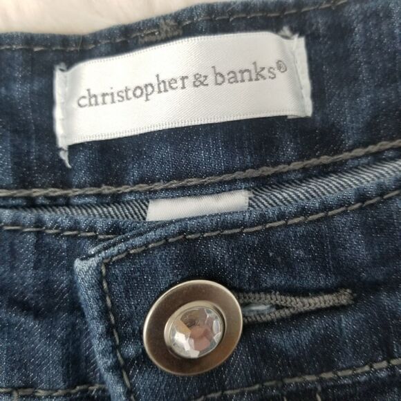 Christopher and Banks Blingy Jeans. Size 10. - Picture 2 of 13